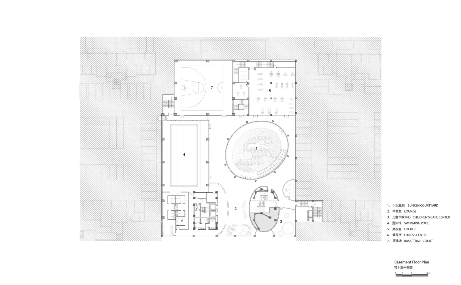 BIM Architecture | Floating Door - Xi'an Fengdong New City Lai'an Community Center/EID Architecture