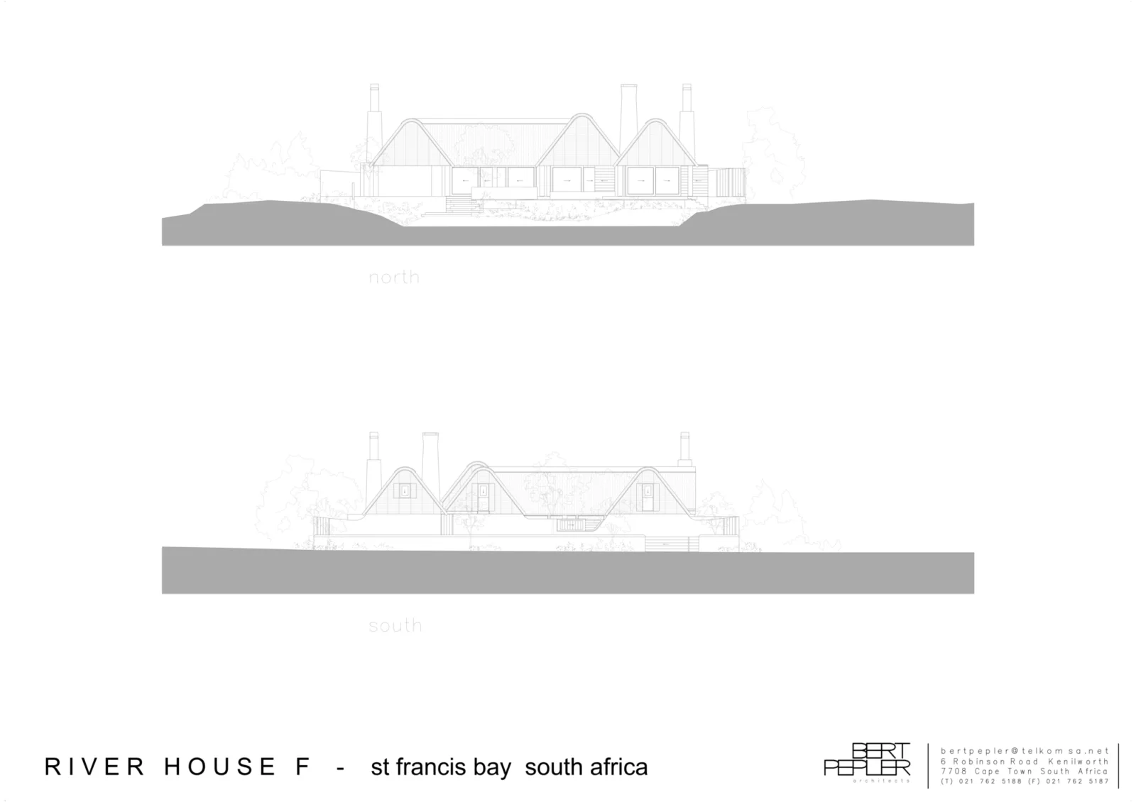 BIM Architecture | South African Rural Vacation Home, Rural Brutalism/Bert Pepler Architects