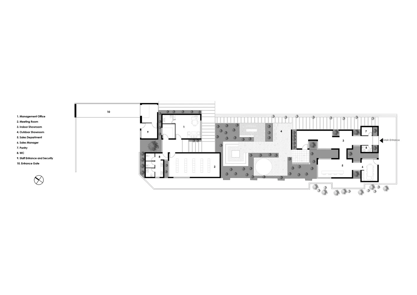 BIM Architecture | Aptus Factory Exhibition Hall, Courtyard and Song of Light and Shadow/Hooba Design