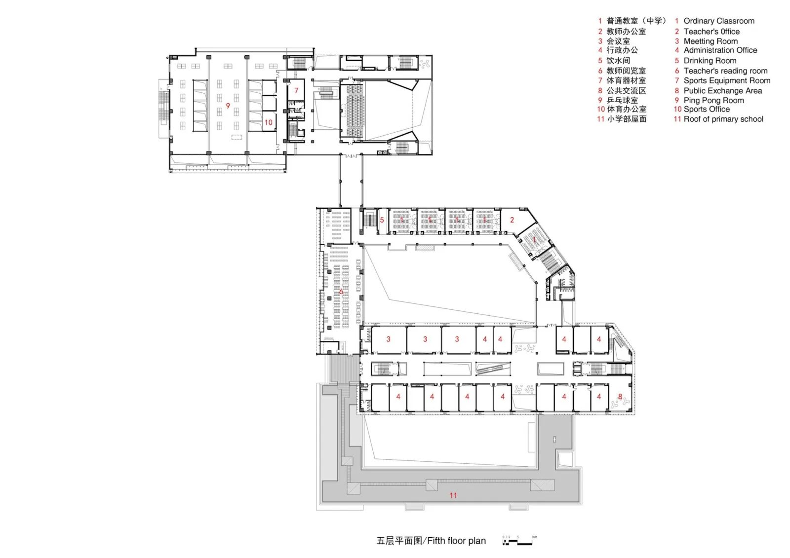 BIM Architecture | East China Normal University Second Affiliated Middle School Qiantan School and Ice Factory Tianqiantan Kindergarten/Zhizheng Architecture Studio+Dazheng Architecture Firm