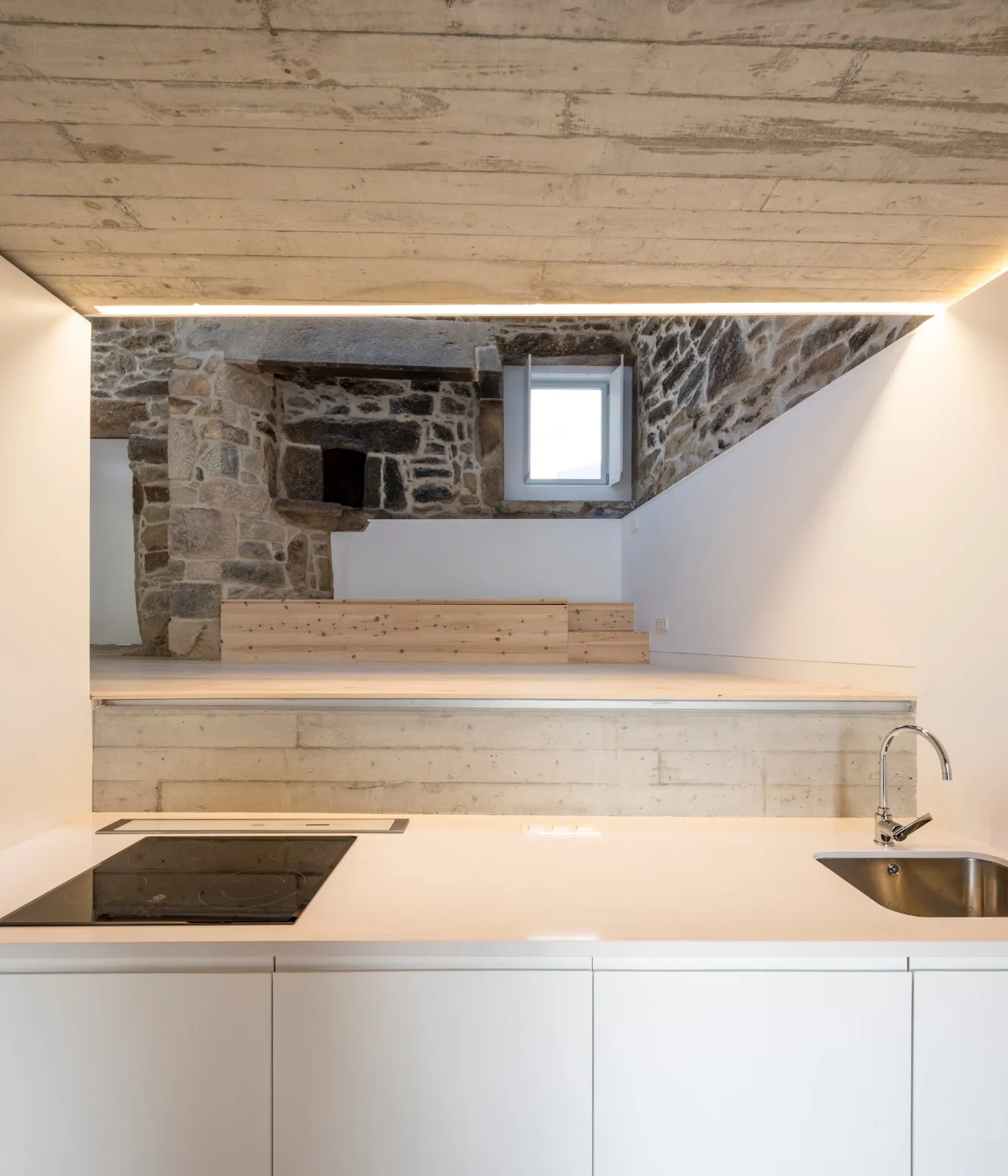 BIM Architecture | Collision of Concrete and Stone | Residential Restoration in Mira Flores, Spain