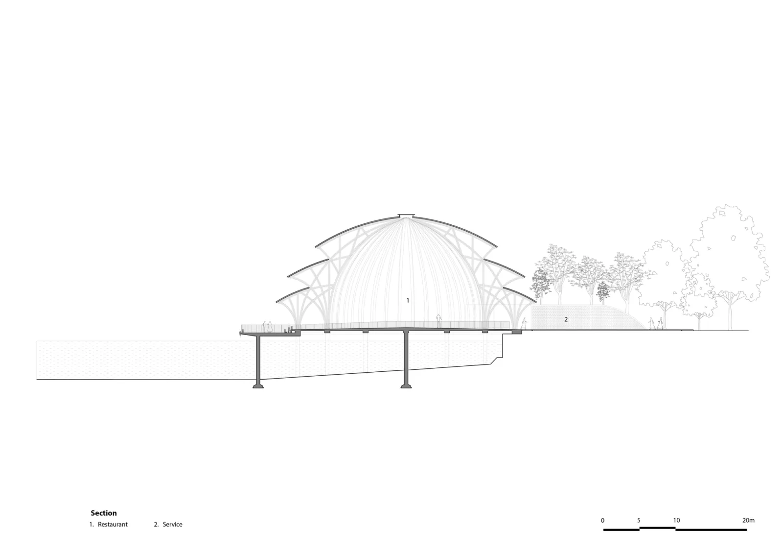 BIM Architecture | Vedana Restaurant, Modular Bamboo Architecture/Wu Zhongyi Architectural Firm