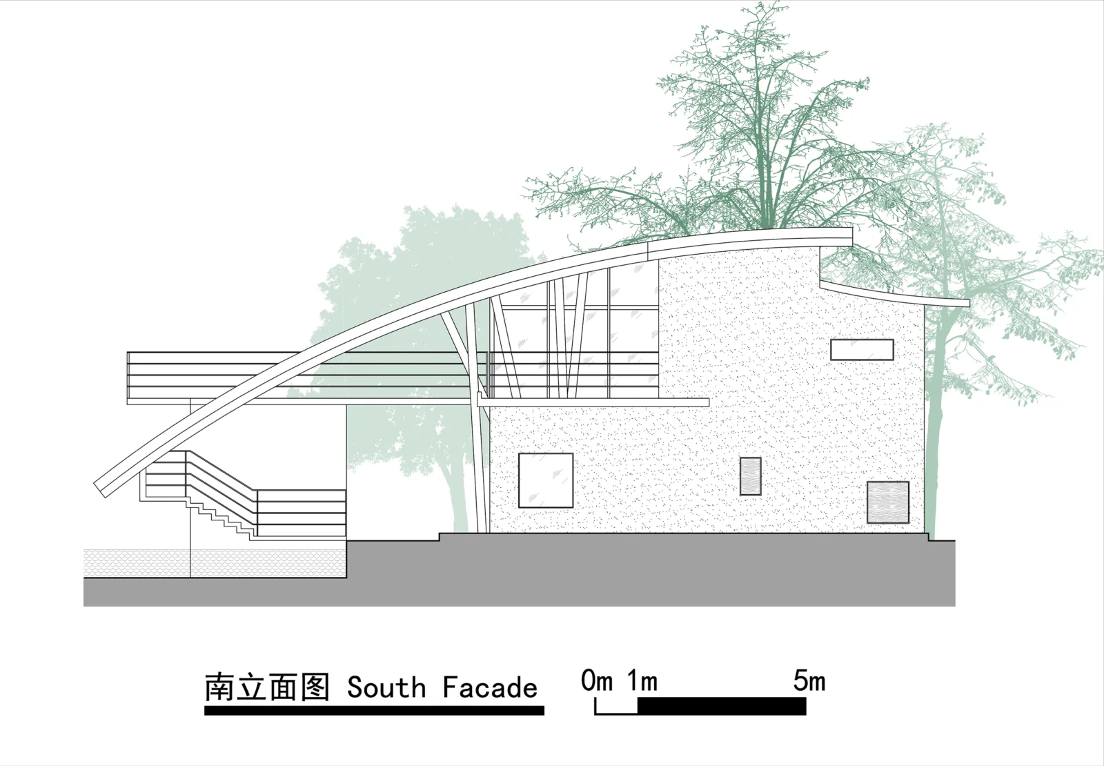 BIM Architecture | Dutuan Village Public Service Center, Fujian/Sanwen Architecture
