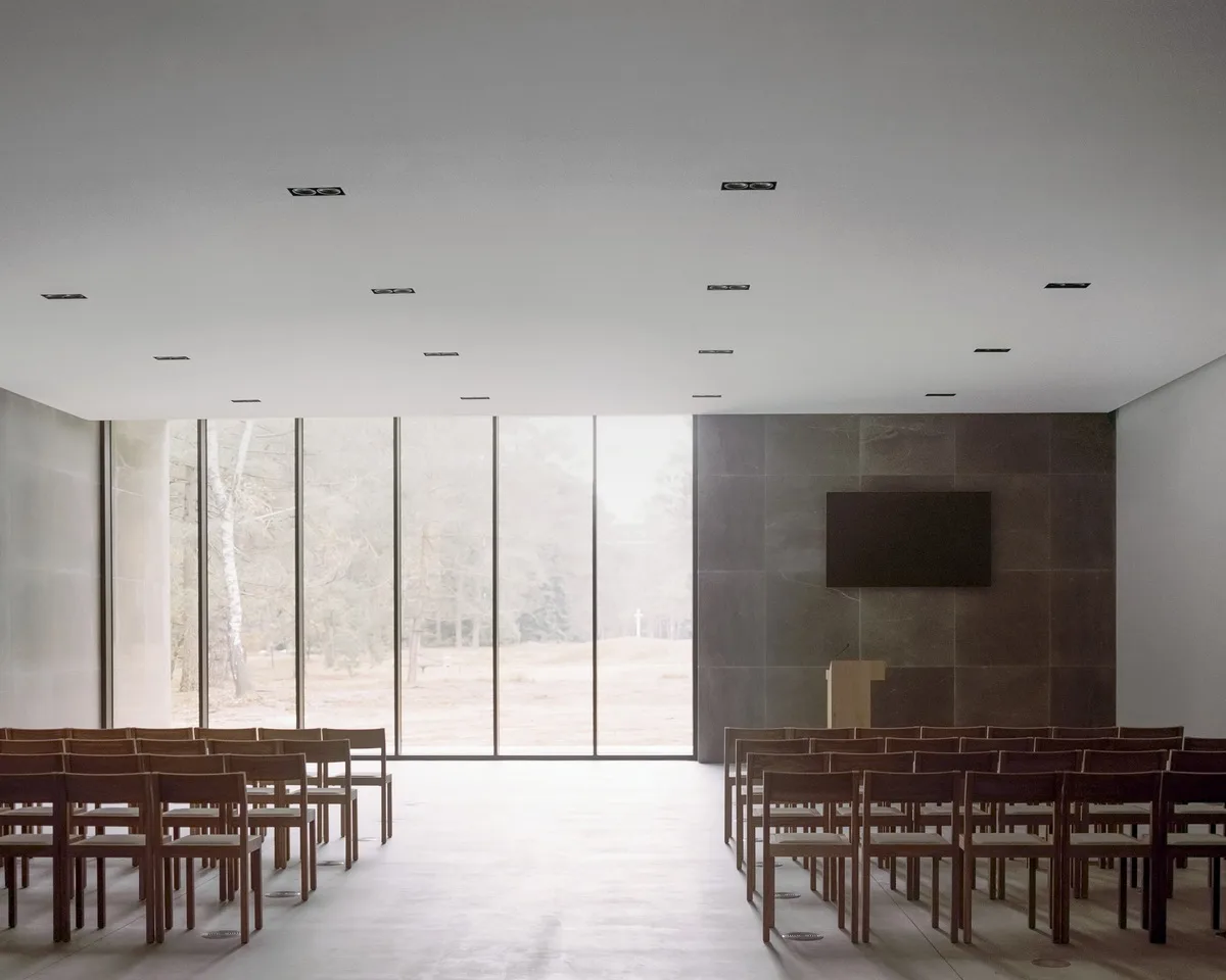 BIM Architecture | Dutch Victims Memorial Hall 'Lunen Hall', Hidden and Peaceful/KAAN Architecten