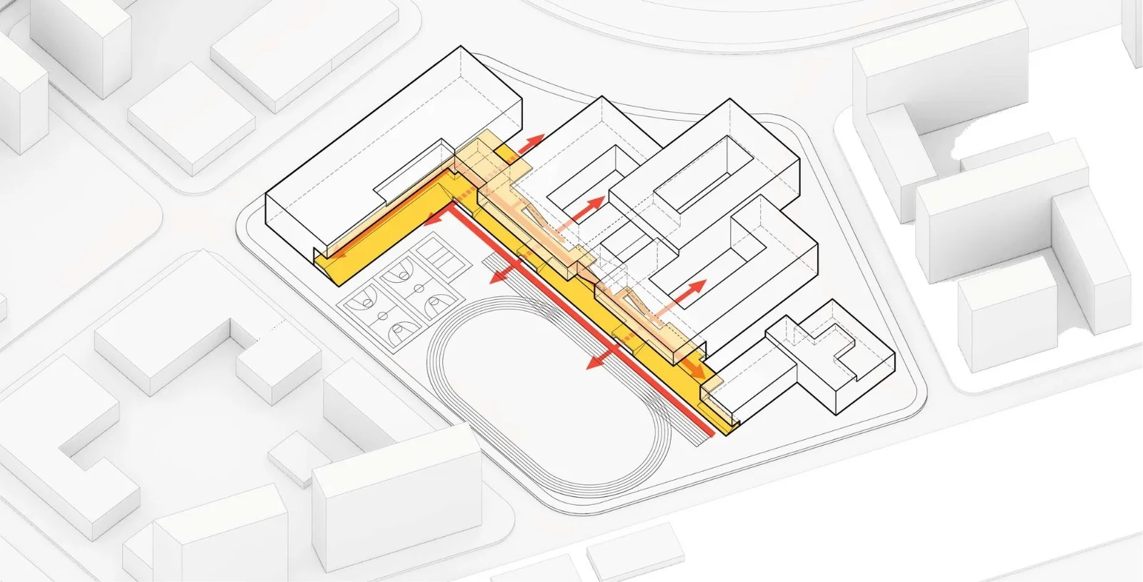 BIM Architecture | East China Normal University Second Affiliated Middle School Qiantan School and Ice Factory Tianqiantan Kindergarten/Zhizheng Architecture Studio+Dazheng Architecture Firm