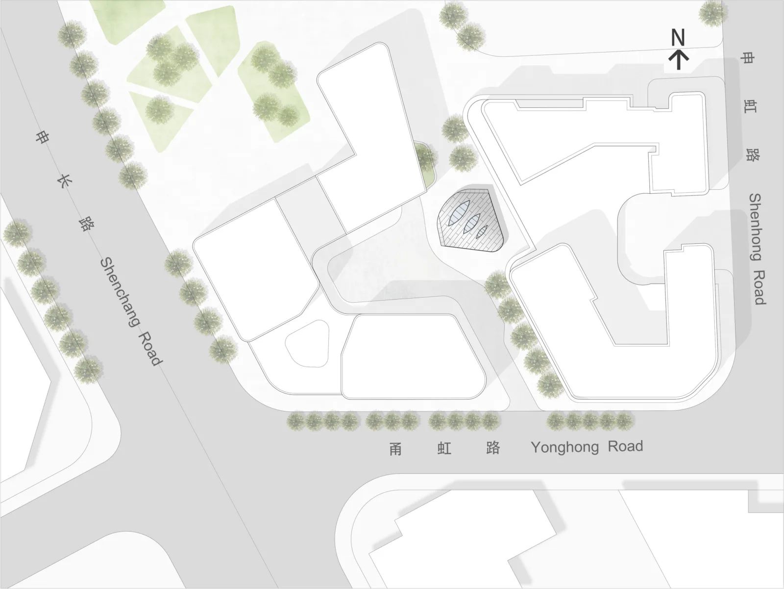 BIM Architecture | Shanghai Hongqiao's First Contemporary Art Museum: A 'Wing' Emerging from the Square Urban Texture / San Yi Design