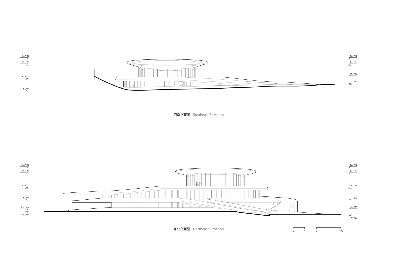 BIM Architecture | 'Integrating with Nature and Landscape' - Exhibition Hall Design of Qianxin Town, Jiangxi/GWP Architects