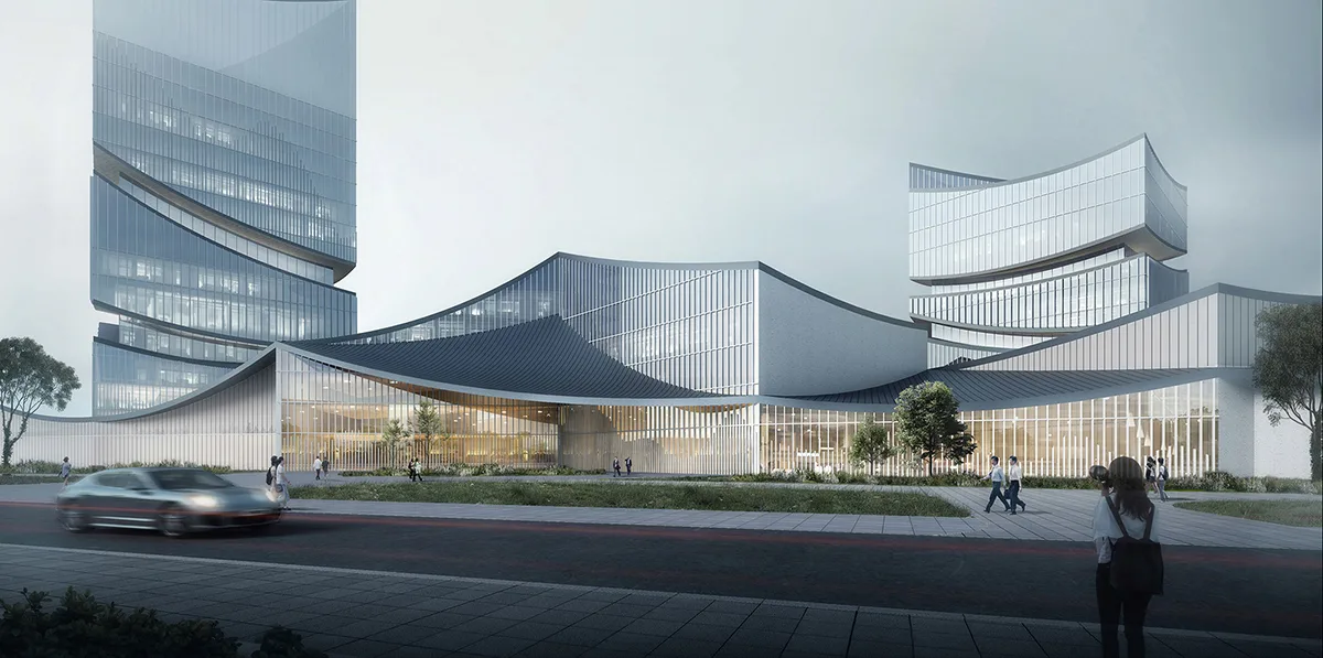 BIM Architecture | Quzhou Smart New City Complex Project Proposal 'Continuous Landscape'/Zero One City Architecture Firm