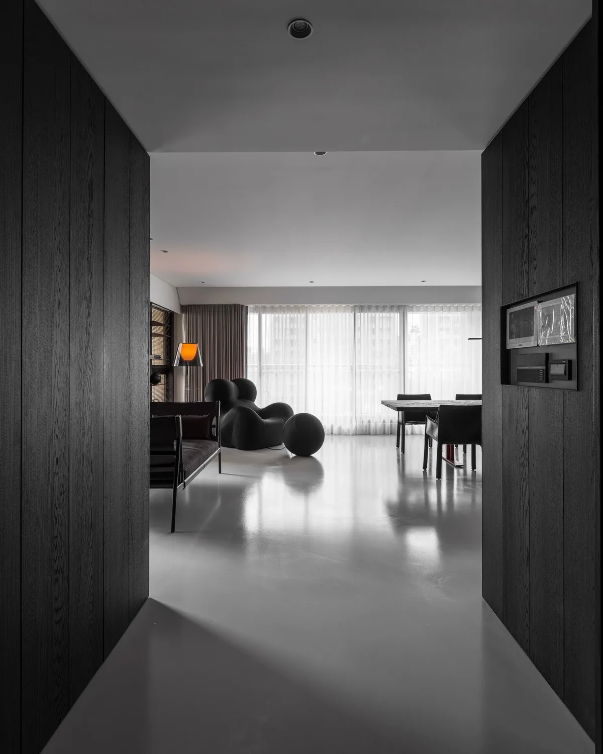 BIM architecture | Ink, a quiet world with pure contours/Water phase design