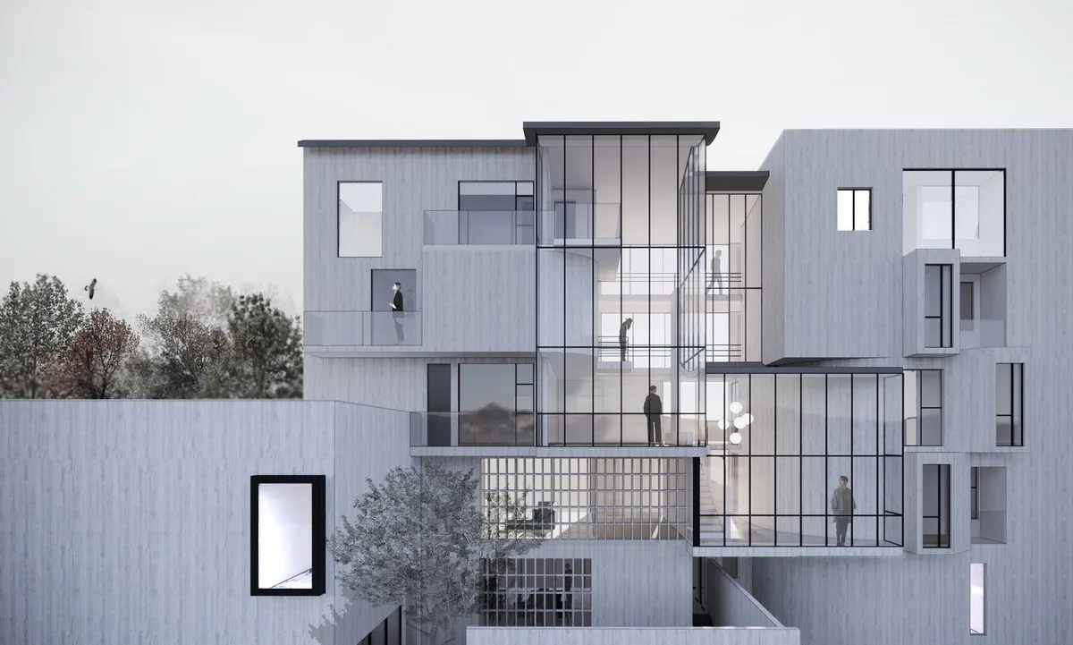 BIM Architecture | Fujian Longyan B&A; B MIX Private Residential Mixed Use Residential Design Record/Shanghai Lei Space and Architectural Design Studio