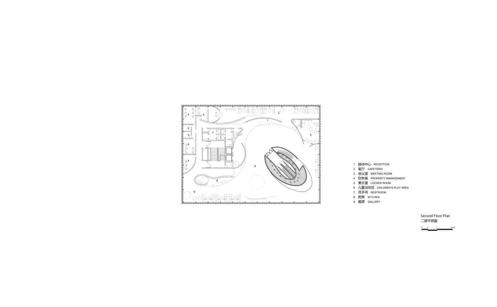 BIM Architecture | Floating Door - Xi'an Fengdong New City Lai'an Community Center/EID Architecture