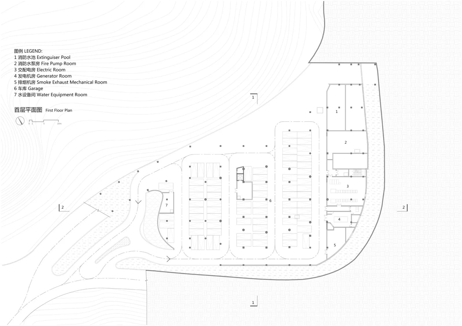 BIM Architecture | 'Integrating with Nature and Landscape' - Exhibition Hall Design of Qianxin Town, Jiangxi/GWP Architects