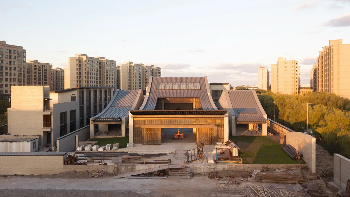 BIM Architecture | Integration of Elements - The Initial Appearance of a Modern Temple/Motai Architecture