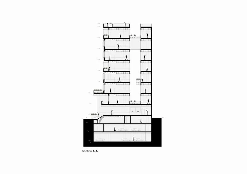 BIM Architecture | Pixel Decoration of Brick and Stone Structures | Office Building of Sharif University of Technology