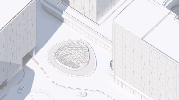 BIM Architecture | Shanghai Hongqiao's First Contemporary Art Museum: A 'Wing' Emerging from the Square Urban Texture / San Yi Design