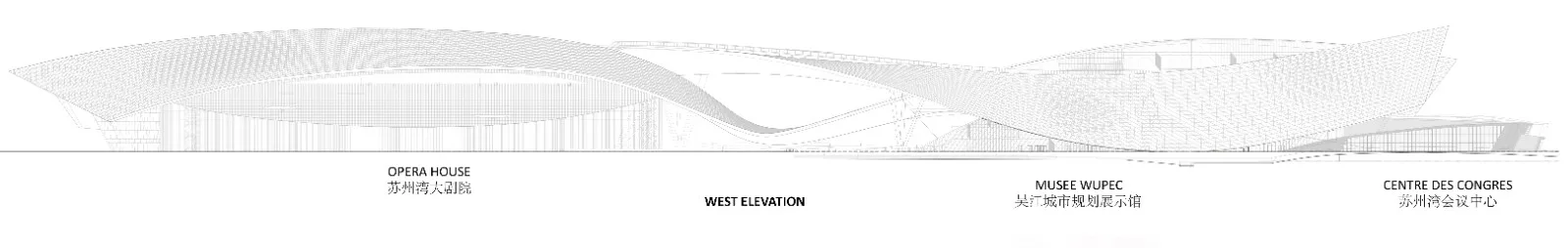 BIM Architecture | Suzhou Bay Grand Theater: 'ribbon' on the bank of Taihu Lake / Christian de Bouzanbach