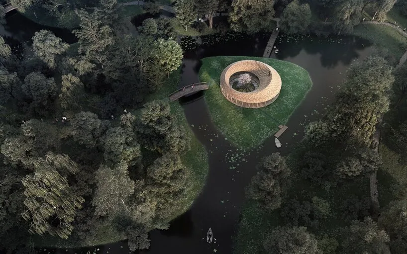 BIM Architecture | Sanderumgaard Garden Pavilion, a blend of Nordic antiquity and Japanese Zen style/Squaone