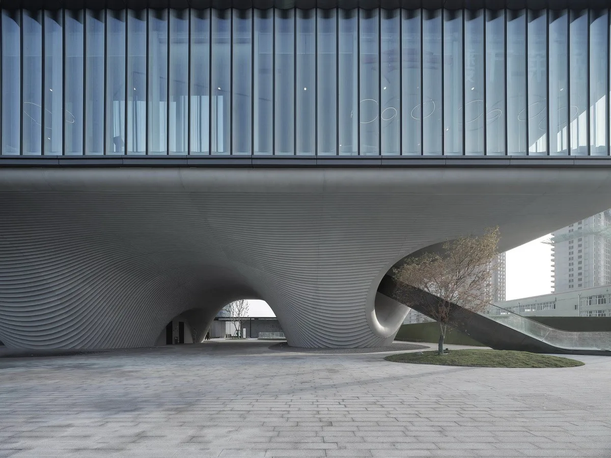 BIM Architecture | Floating Door - Xi'an Fengdong New City Lai'an Community Center/EID Architecture