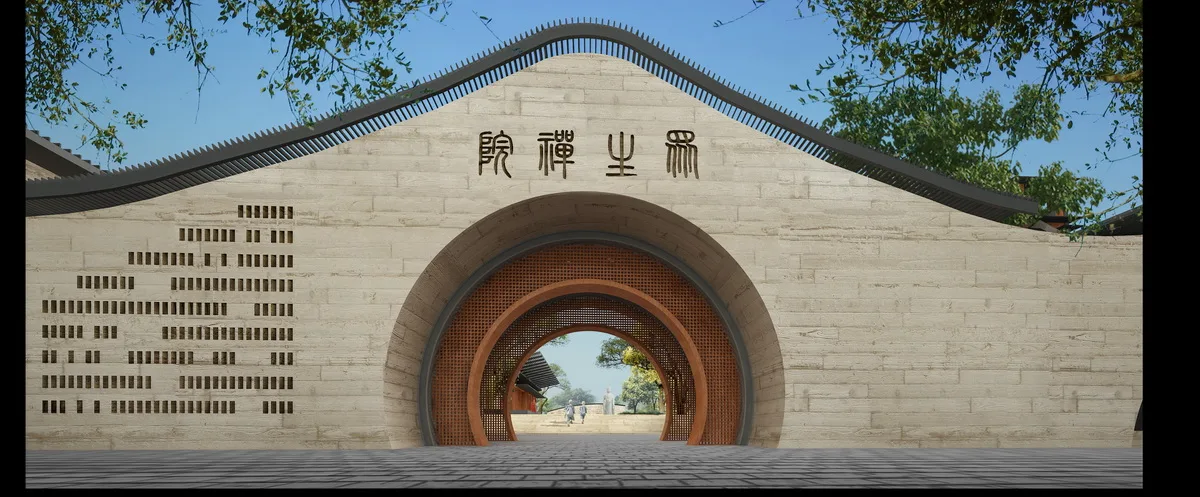 BIM Architecture | Integration of Elements - The Initial Appearance of a Modern Temple/Motai Architecture