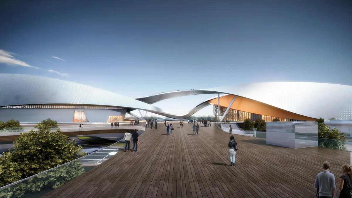 BIM Architecture | Suzhou Bay Grand Theater: 'ribbon' on the bank of Taihu Lake / Christian de Bouzanbach