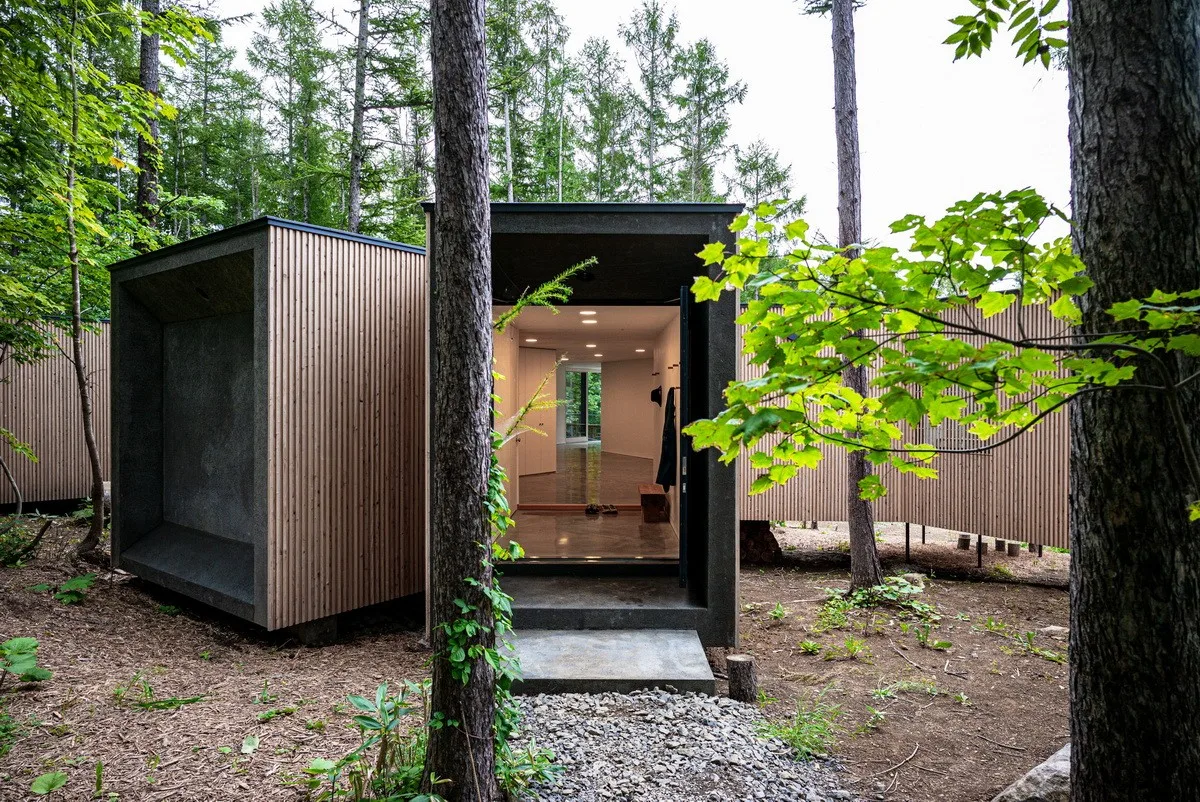 BIM Architecture | Hokkaido Forest Lodge, Extended 'Tendons'/Florian Busch Architects