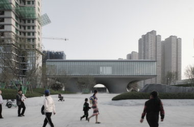 BIM Architecture: Floating Door Design at Xi'an Fengdong New City Lai'an Community Center by EID Architecture-BIM WORLD