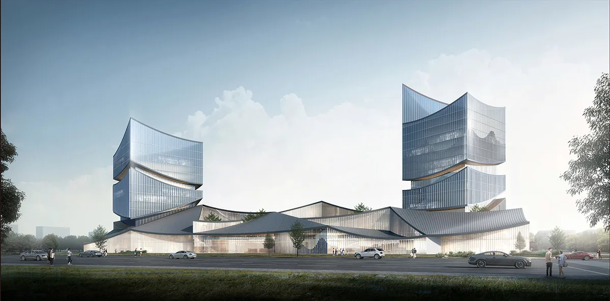 BIM Architecture | Quzhou Smart New City Complex Project Proposal 'Continuous Landscape'/Zero One City Architecture Firm