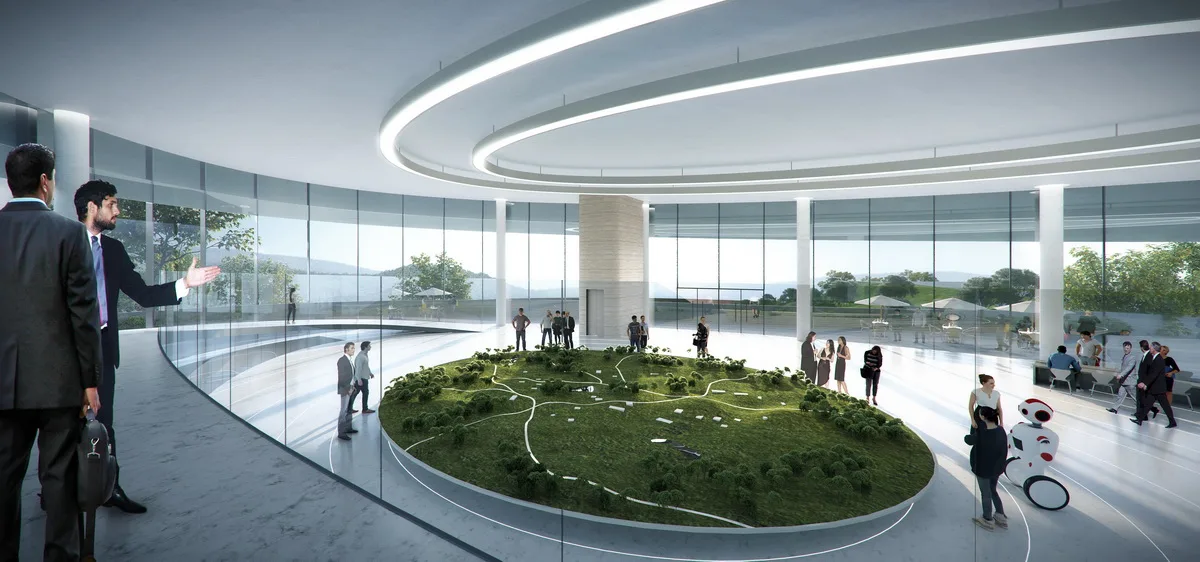 BIM Architecture | 'Integrating with Nature and Landscape' - Exhibition Hall Design of Qianxin Town, Jiangxi/GWP Architects