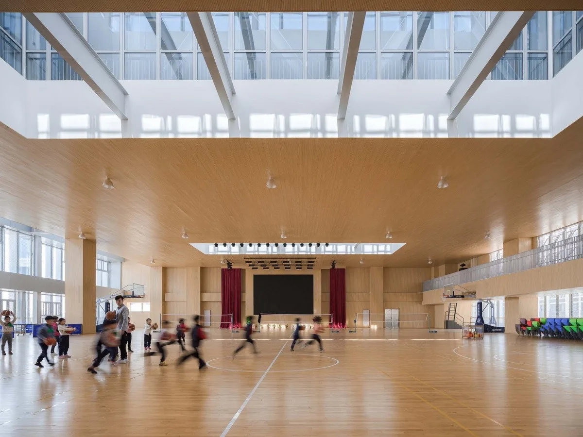 BIM Architecture | East China Normal University Second Affiliated Middle School Qiantan School and Ice Factory Tianqiantan Kindergarten/Zhizheng Architecture Studio+Dazheng Architecture Firm