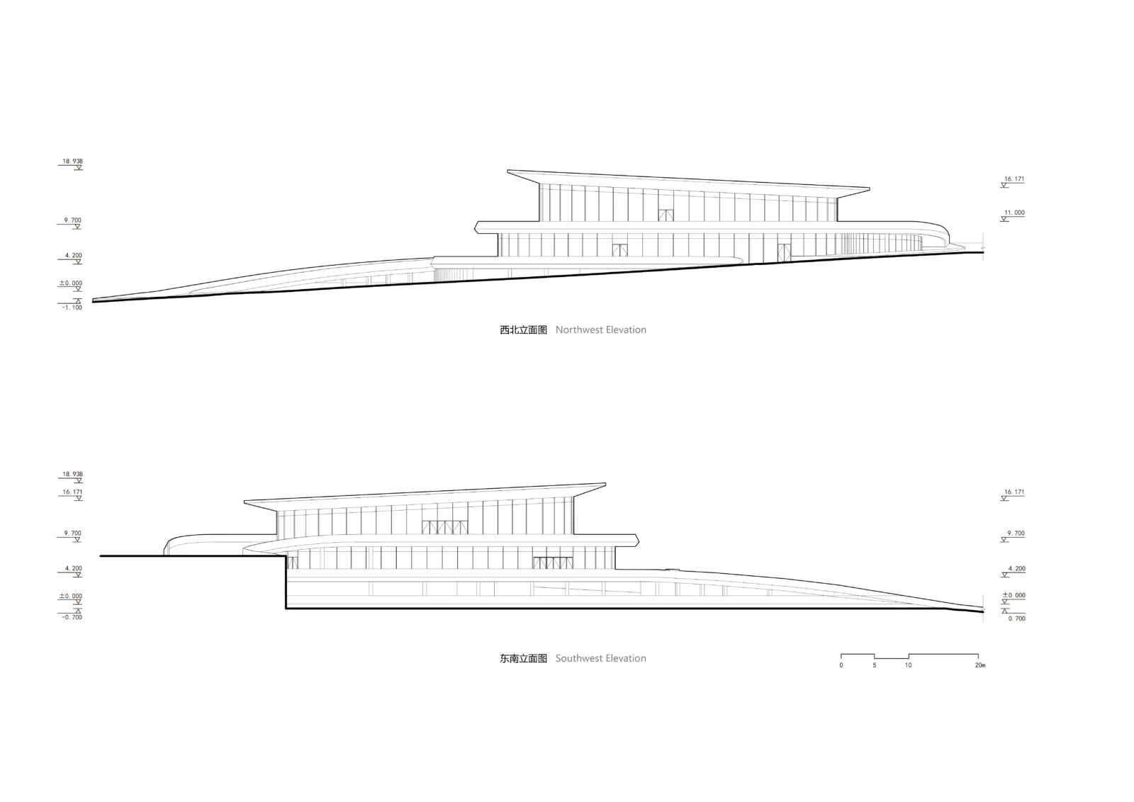 BIM Architecture | 'Integrating with Nature and Landscape' - Exhibition Hall Design of Qianxin Town, Jiangxi/GWP Architects