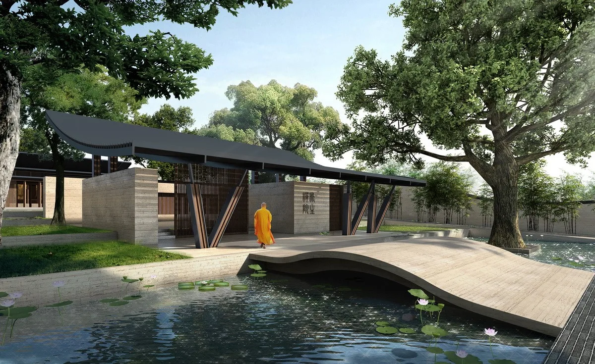 BIM Architecture | Integration of Elements - The Initial Appearance of a Modern Temple/Motai Architecture
