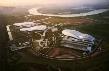 BIM Architecture at Ningbo Olympic Sports Center: Exploring the Color Aesthetics of Sports Spaces by CCDI Smart Design-BIM WORLD