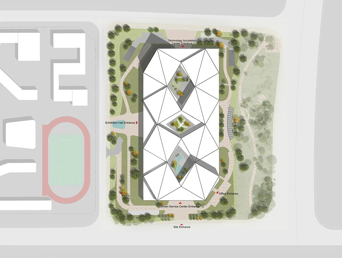 BIM Architecture | Quzhou Smart New City Complex Project Proposal 'Continuous Landscape'/Zero One City Architecture Firm