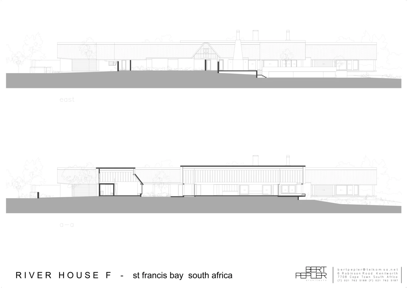 BIM Architecture | South African Rural Vacation Home, Rural Brutalism/Bert Pepler Architects