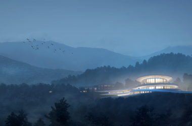 BIM Architecture: Designing Qianxin Town Exhibition Hall to Harmonize with Nature and Landscape by GWP Architects-BIM WORLD
