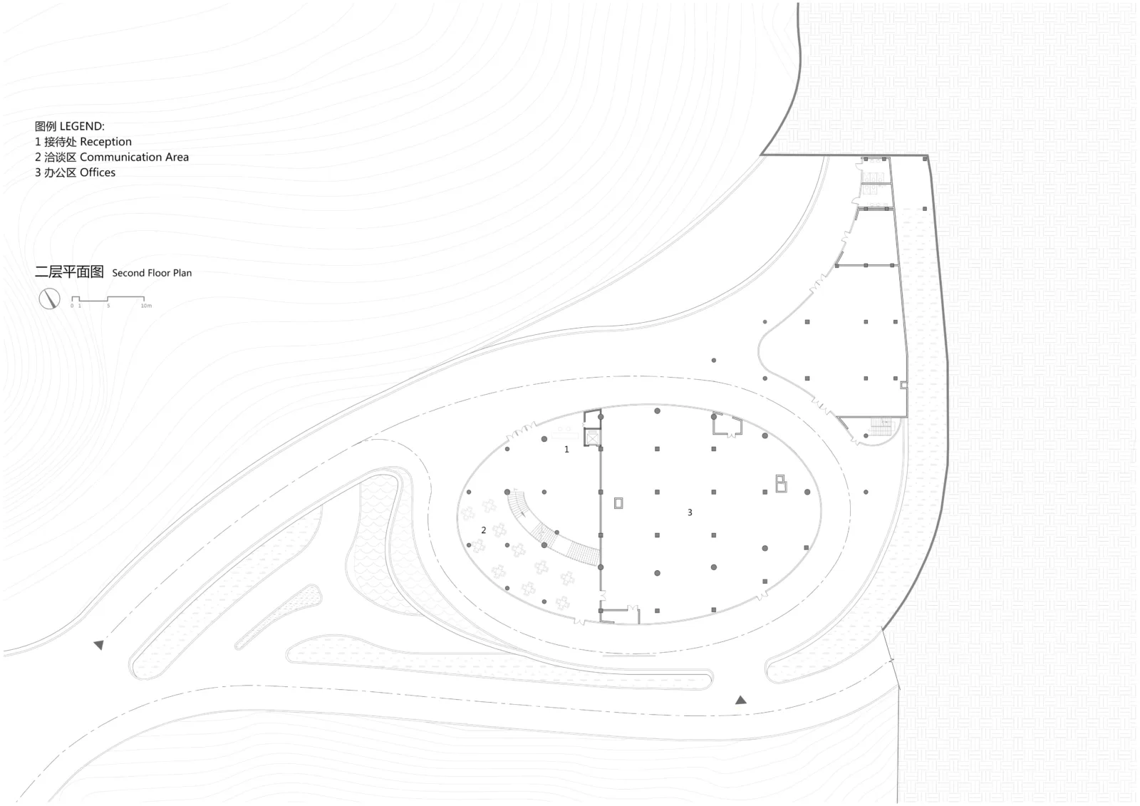 BIM Architecture | 'Integrating with Nature and Landscape' - Exhibition Hall Design of Qianxin Town, Jiangxi/GWP Architects