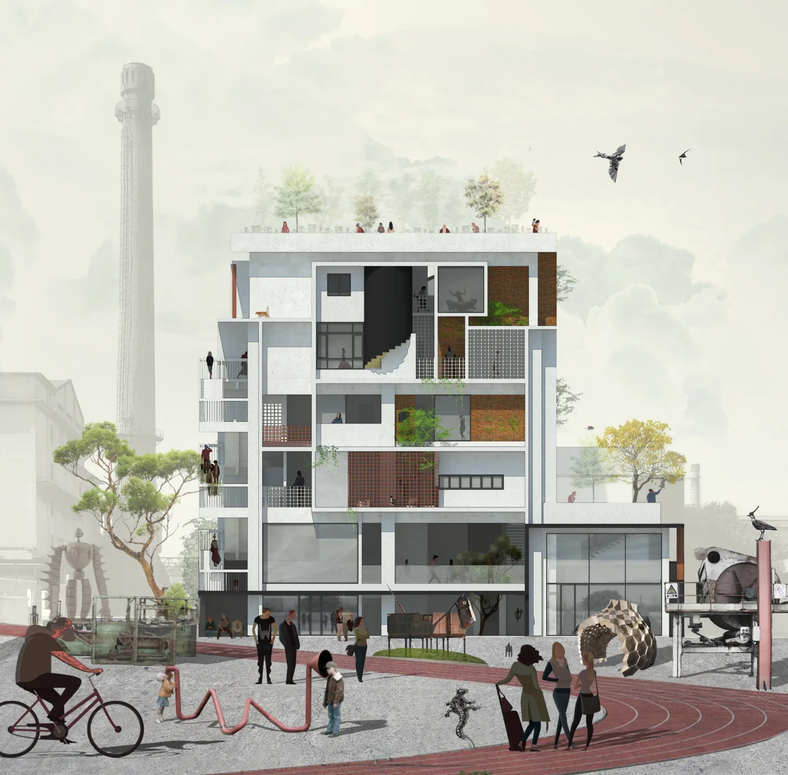 BIM Architecture | Purple Mud Twelve Doors Boundless Community/Gate Building