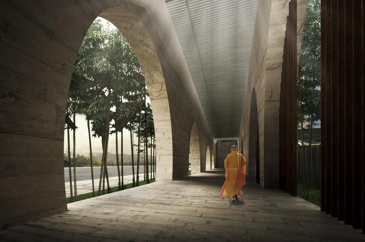 BIM Architecture | Integration of Elements - The Initial Appearance of a Modern Temple/Motai Architecture