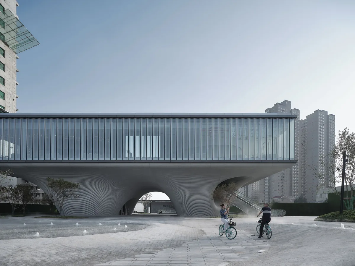 BIM Architecture | Floating Door - Xi'an Fengdong New City Lai'an Community Center/EID Architecture
