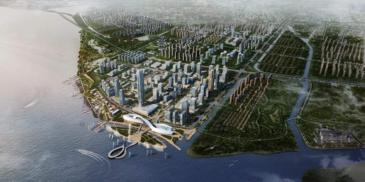 BIM Architecture | Suzhou Bay Grand Theater: 'ribbon' on the bank of Taihu Lake / Christian de Bouzanbach