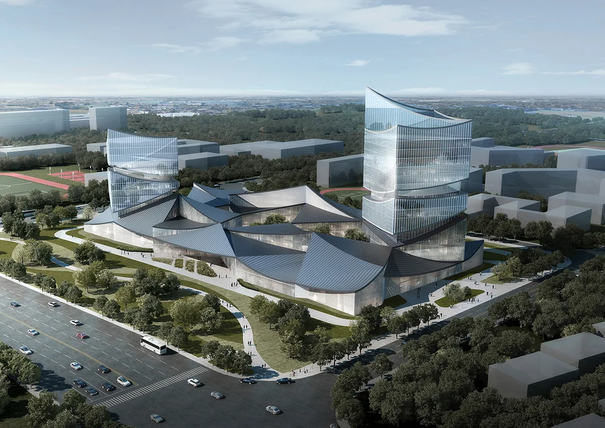 BIM Architecture | Quzhou Smart New City Complex Project Proposal 'Continuous Landscape'/Zero One City Architecture Firm
