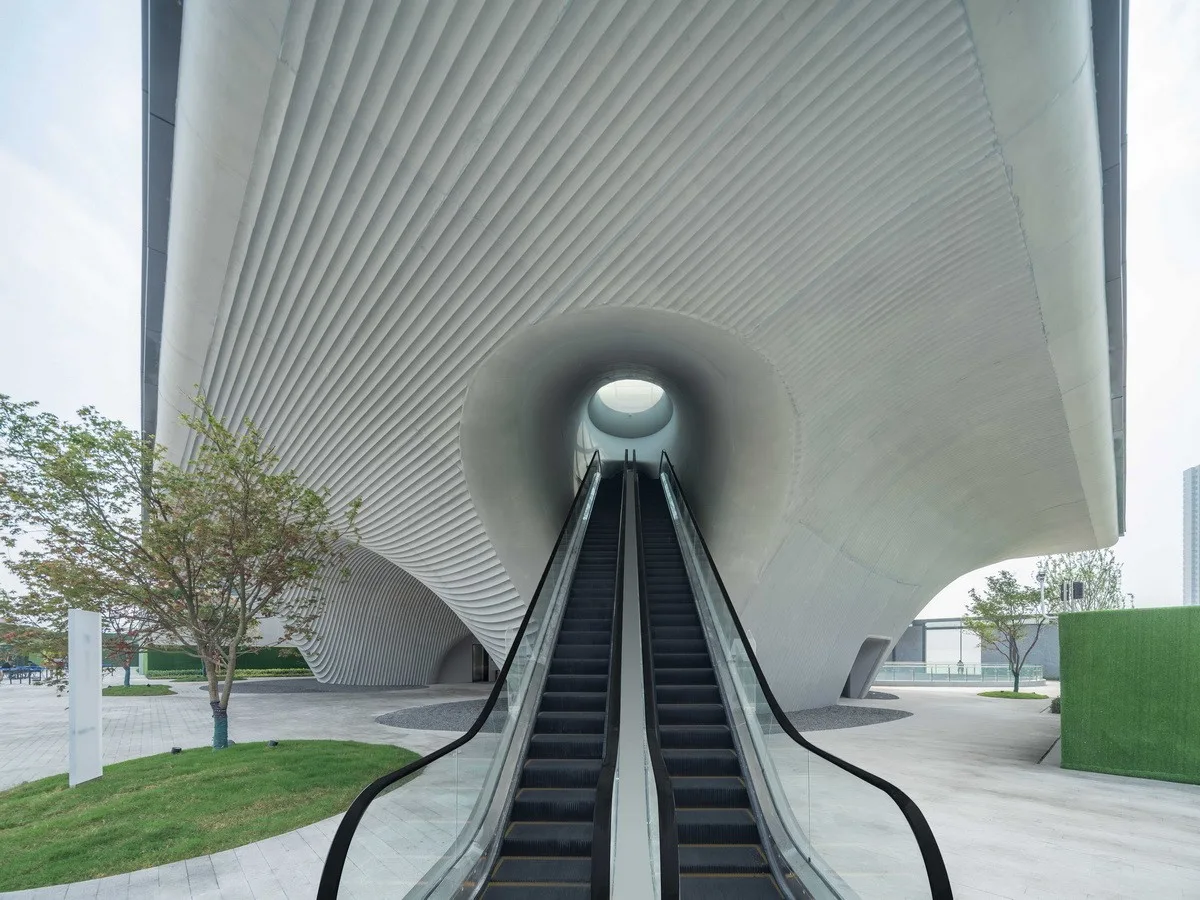 BIM Architecture | Floating Door - Xi'an Fengdong New City Lai'an Community Center/EID Architecture