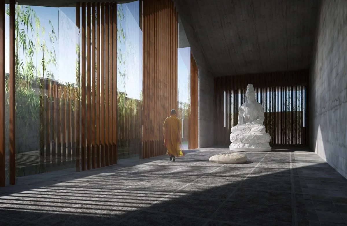 BIM Architecture | Integration of Elements - The Initial Appearance of a Modern Temple/Motai Architecture