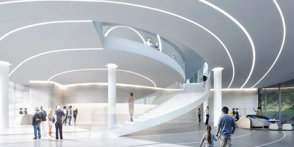 BIM Architecture | 'Integrating with Nature and Landscape' - Exhibition Hall Design of Qianxin Town, Jiangxi/GWP Architects