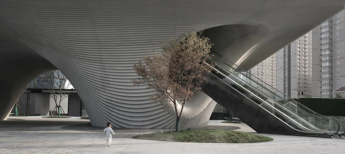 BIM Architecture | Floating Door - Xi'an Fengdong New City Lai'an Community Center/EID Architecture