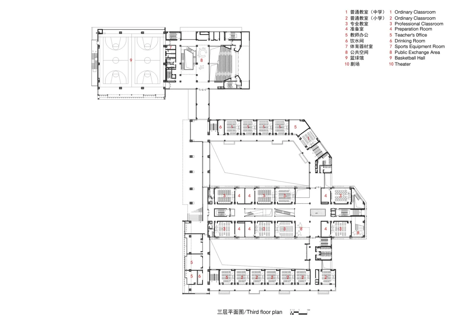 BIM Architecture | East China Normal University Second Affiliated Middle School Qiantan School and Ice Factory Tianqiantan Kindergarten/Zhizheng Architecture Studio+Dazheng Architecture Firm
