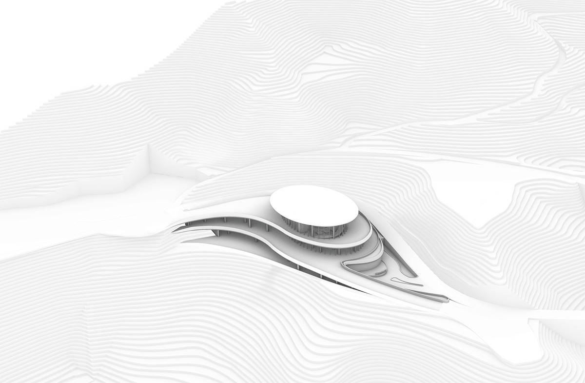 BIM Architecture | 'Integrating with Nature and Landscape' - Exhibition Hall Design of Qianxin Town, Jiangxi/GWP Architects