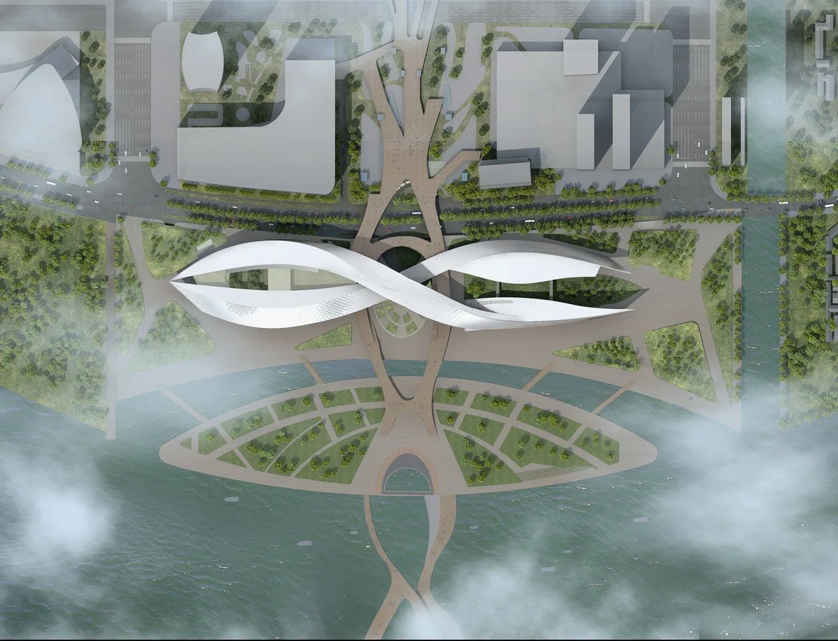 BIM Architecture | Suzhou Bay Grand Theater: 'ribbon' on the bank of Taihu Lake / Christian de Bouzanbach