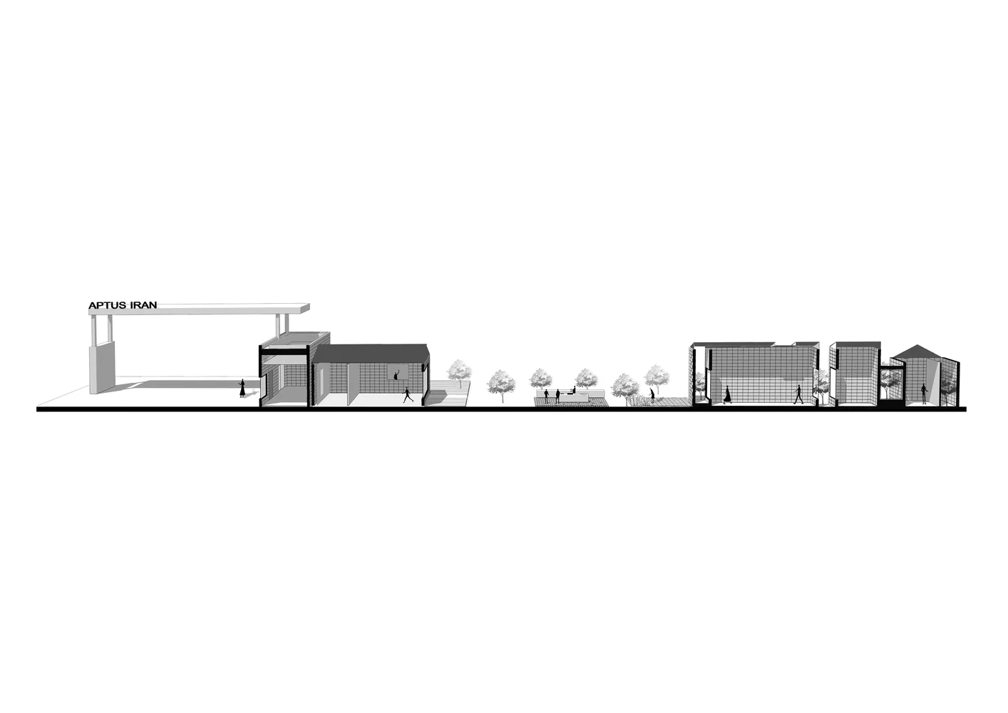 BIM Architecture | Aptus Factory Exhibition Hall, Courtyard and Song of Light and Shadow/Hooba Design
