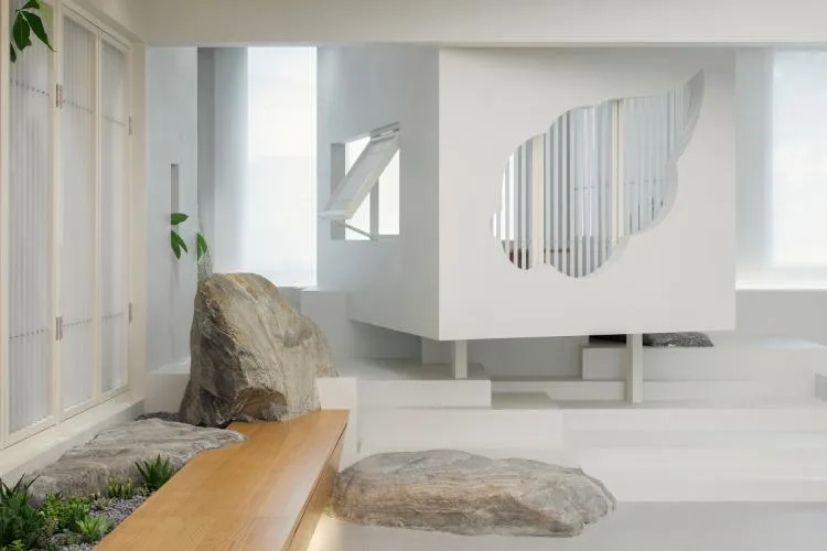 BIM Architecture | Emotional Separation, Between Interior and Exterior - Pu She Tea Room Design/Introduction Studio